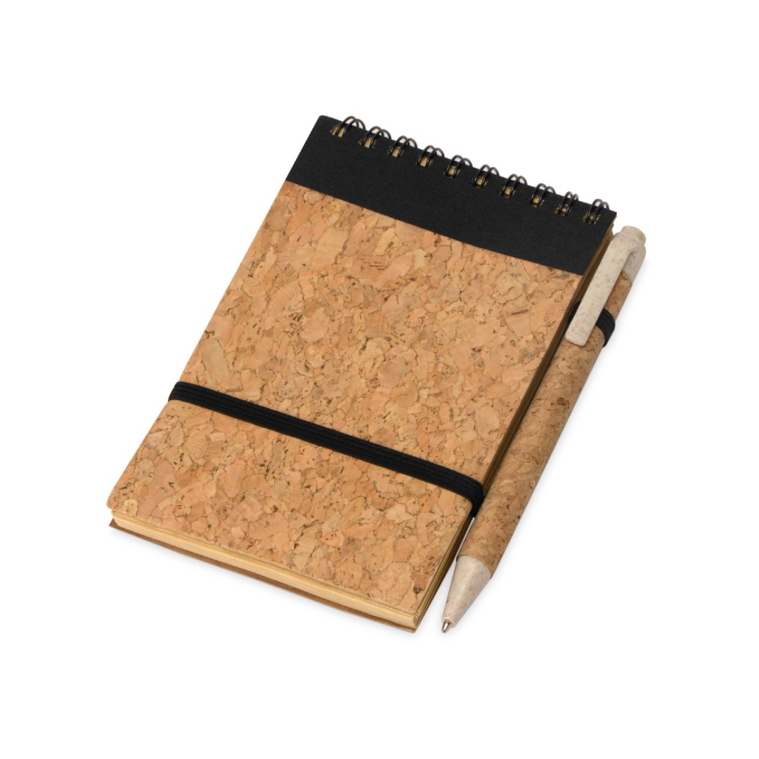Блокнот B7 «Forli» с обложкой из пробки, натуральный