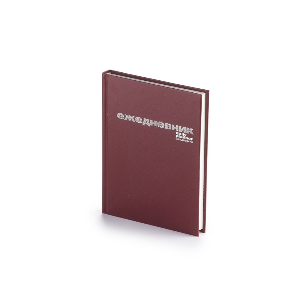 Ежедневник А6 недатированный «Бумвинил», бордовый