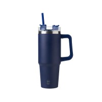 Термокружка KRANSTON с двойными стенками из переработанной нержавеющей стали, синий нейви