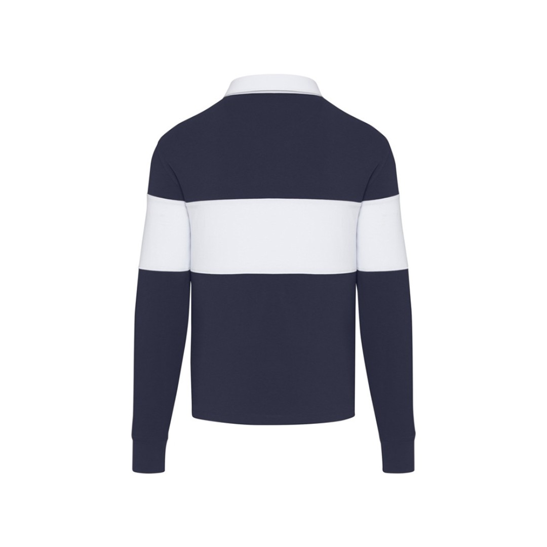 Clyde толстовка-поло унисекс для регби - Темно - синий / Белый