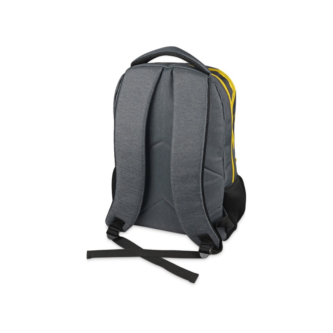 Рюкзак «Metropolitan», серый с желтой молнией