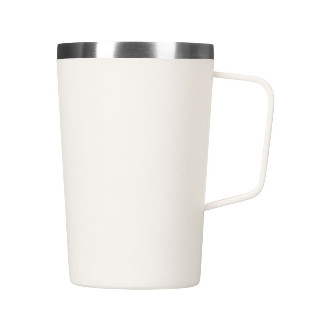 Стальная кружка с двойными стенками и порошковым покрытием "Tibet", белый
