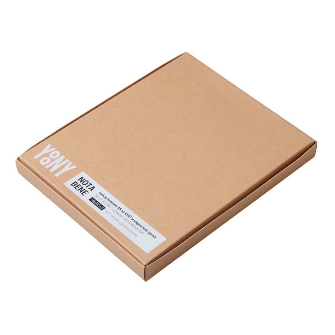 Набор блокнот А5 с магнитным держателем для ручки и подставкой для телефона и металлической шариковой ручкой "NotaBene", темно-синий