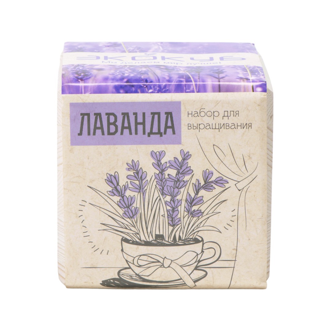 Набор для выращивания "Экокуб Classic "Лаванда"