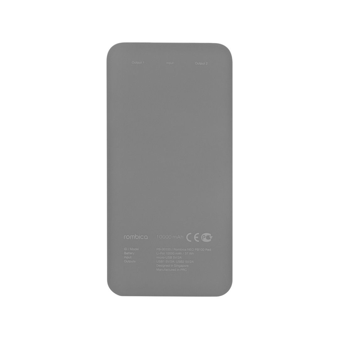 Внешний аккумулятор Rombica NEO PB100 Gray, серый