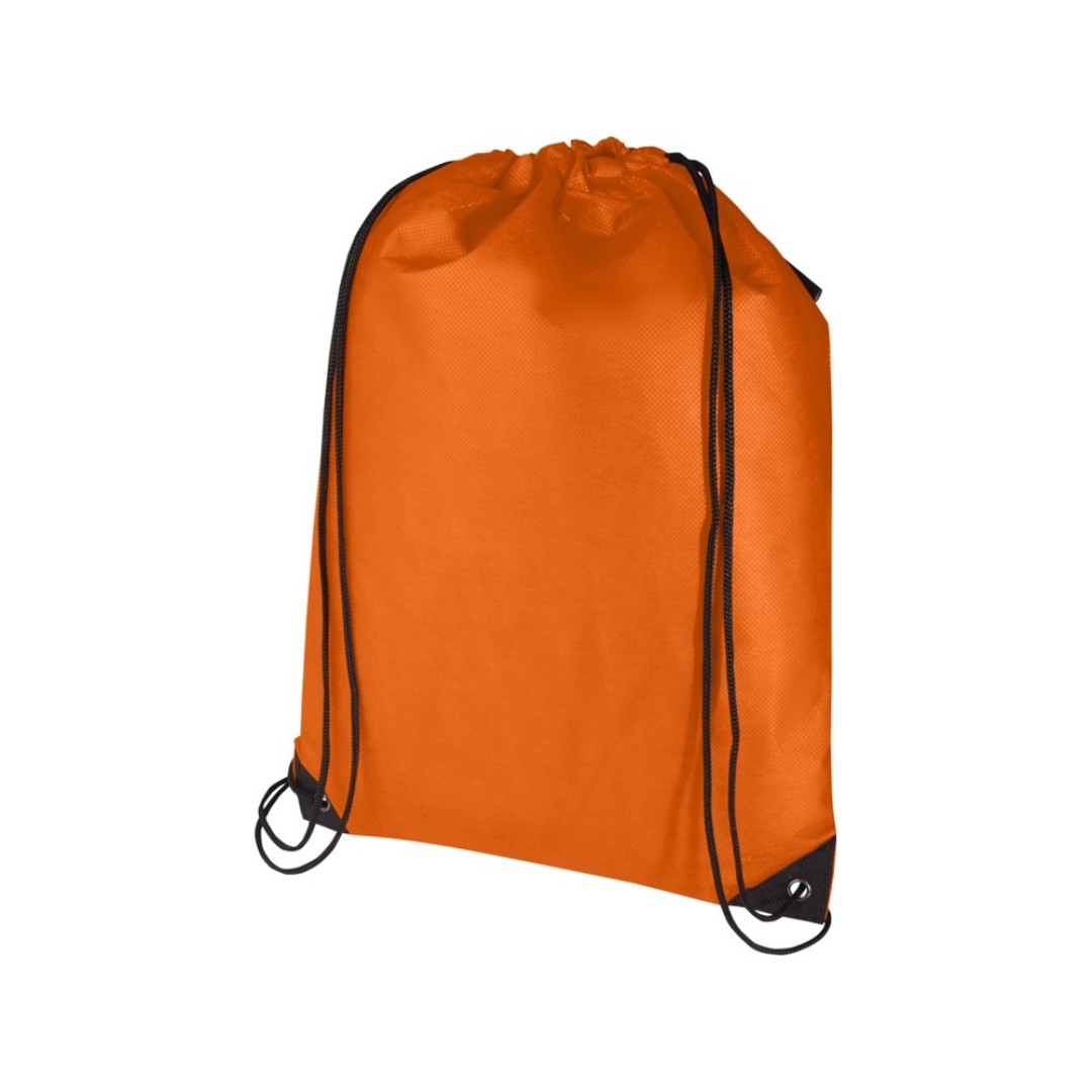 Рюкзак-мешок  на шнурке «Evergreen» из переработанного нетканого материала, оранжевый