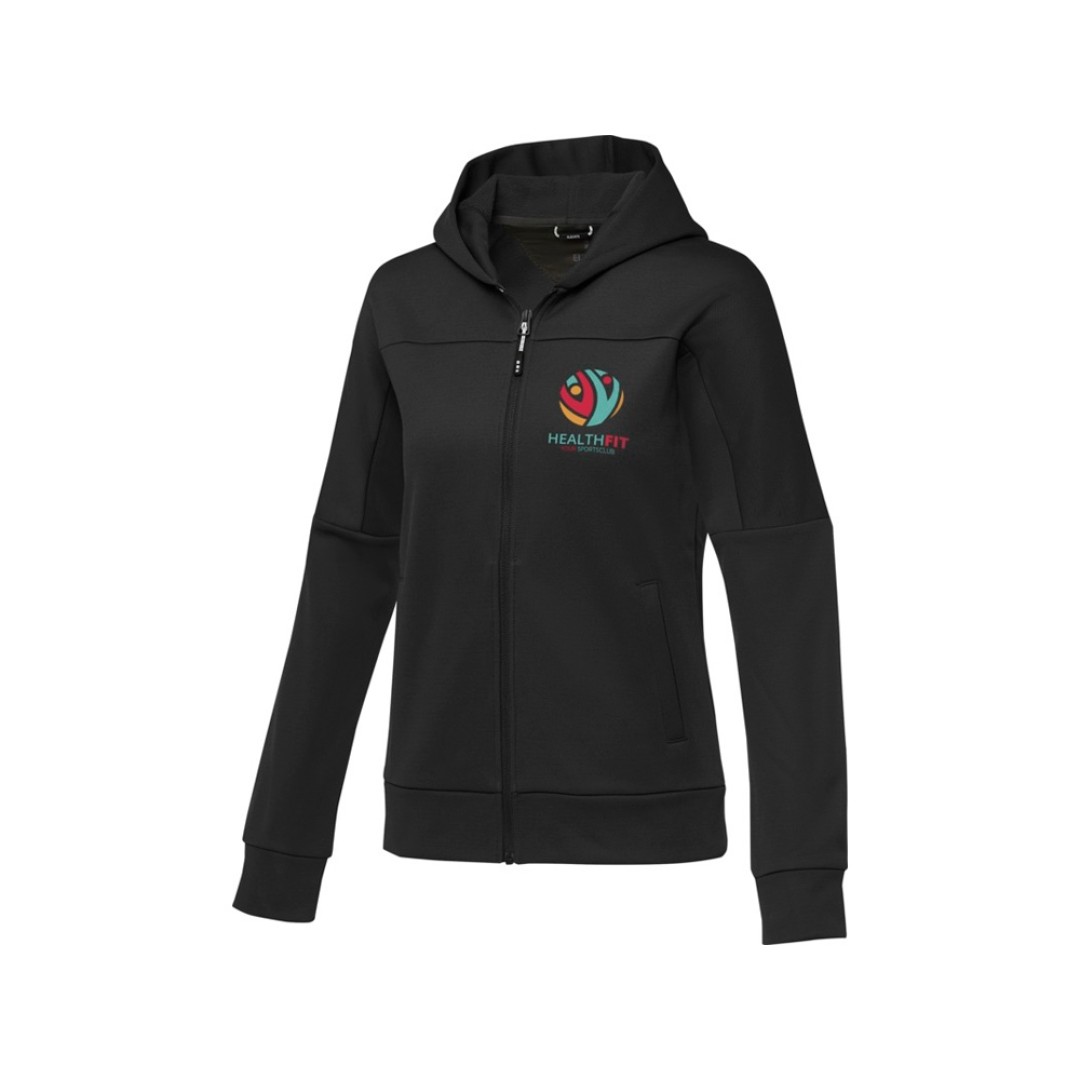 Женская спортивная трикотажная куртка Nubia на молнии, черный