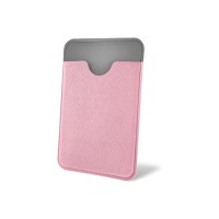 Чехол-картхолдер Favor на клеевой основе на телефон для пластиковых карт и и карт доступа, розовый