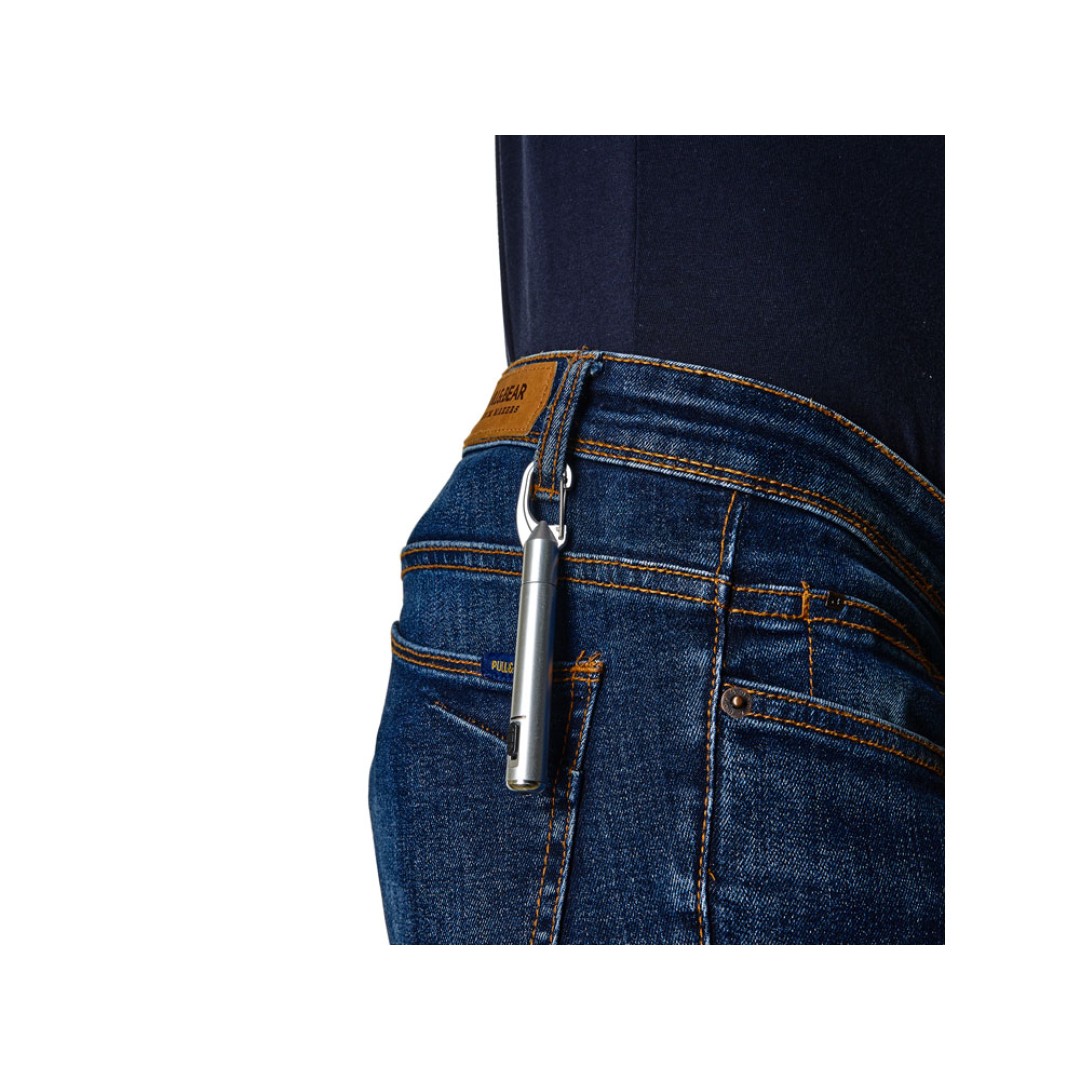 Ручка ARAYA со светодиодным фонариком, серебристый