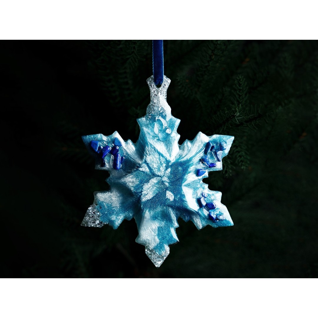 Елочные игрушки (Снежинка) Содалит
