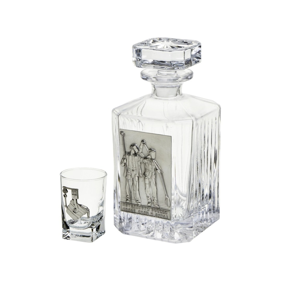 Набор со штофом МЕТАЛЛУРГИ