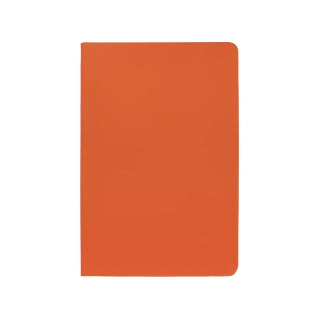 Блокнот "Wispy", твердая обложка A5, 64 листа в линейку, оранжевый