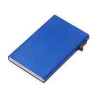 Картхолдер "Florence" с RFID- защитой из алюминия, синий