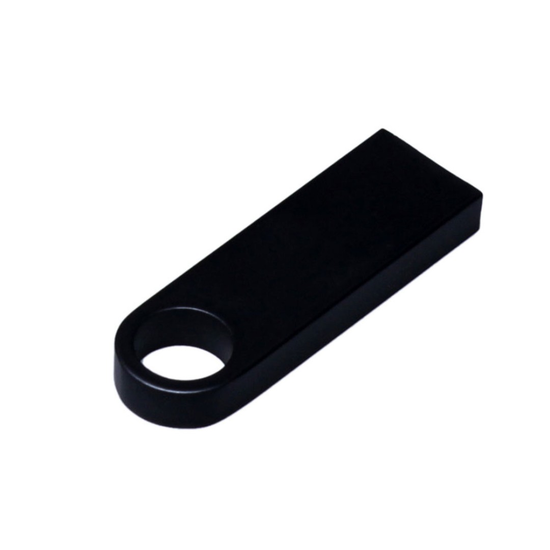 USB 2.0-флешка на 32 Гб с мини чипом и круглым отверстием, черный