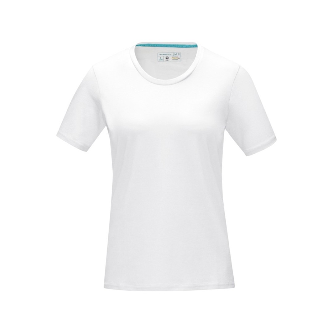 Женская футболка Azurite с коротким рукавом, изготовленная из натуральных материалов, белый