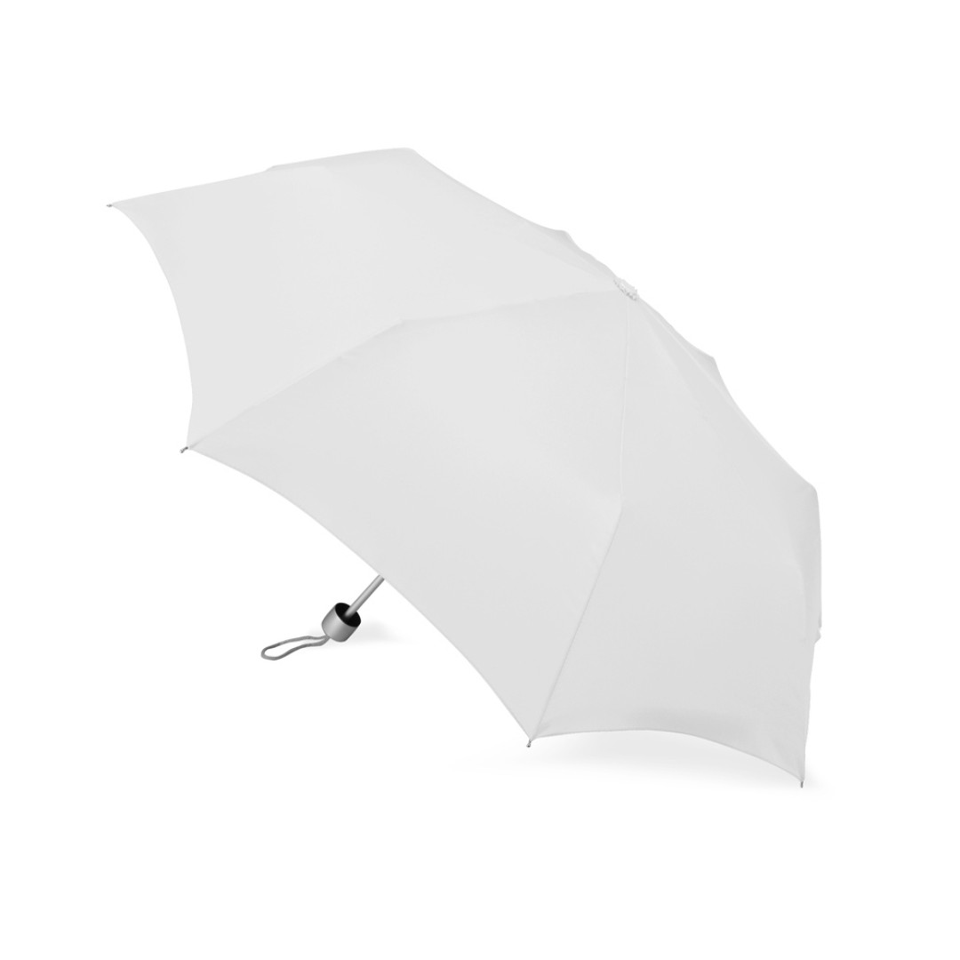 Зонт складной "Tempe", механический, 3 сложения, с чехлом, белый