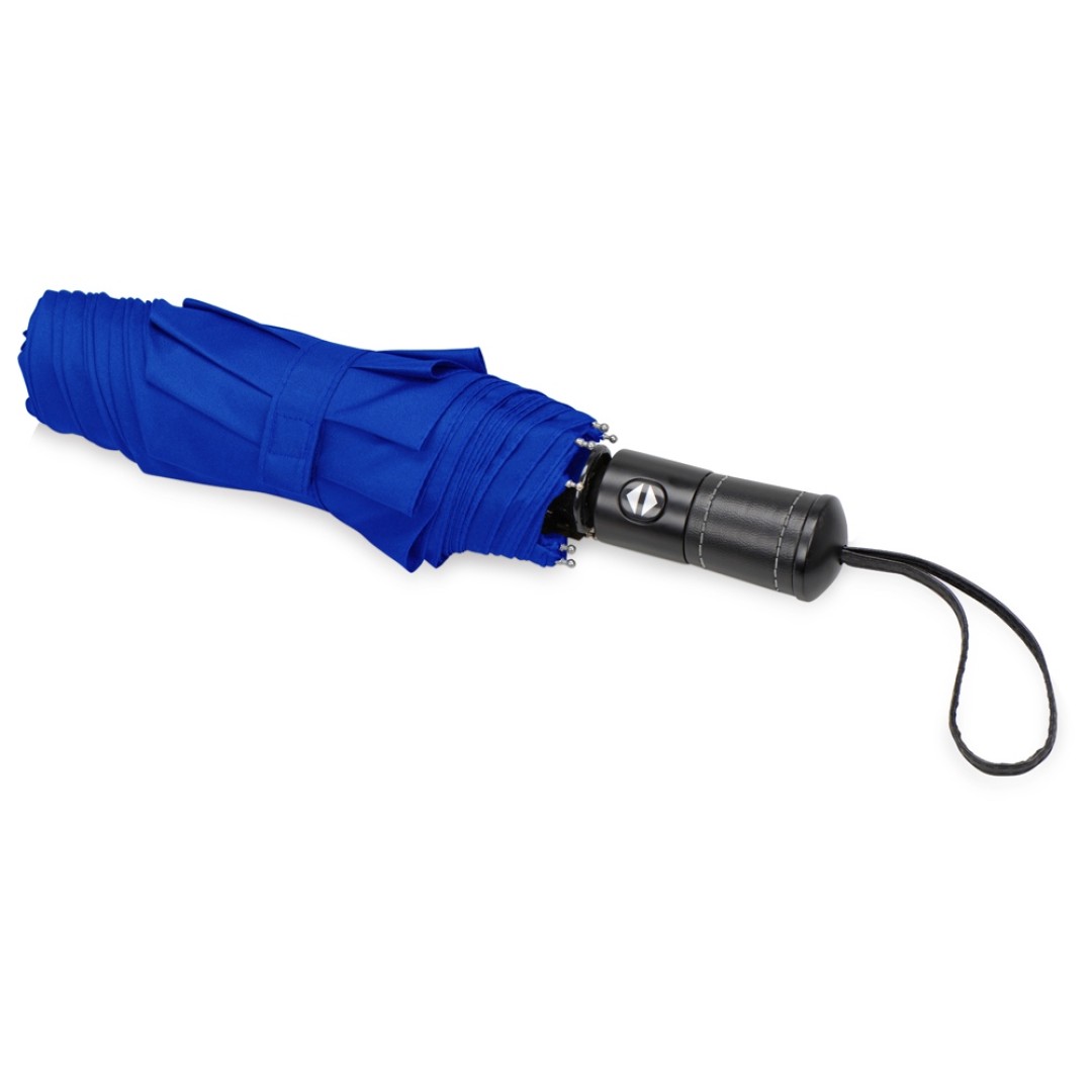 Зонт складной "Ontario", автоматический, 3 сложения, с чехлом, темно-синий