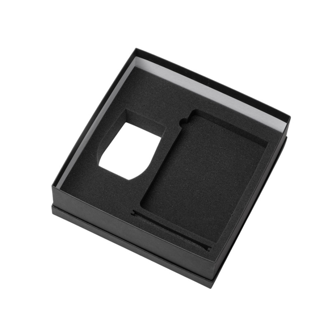 Подарочный набор c блокнотом C2, ручкой и термокружкой, зеленое яблоко