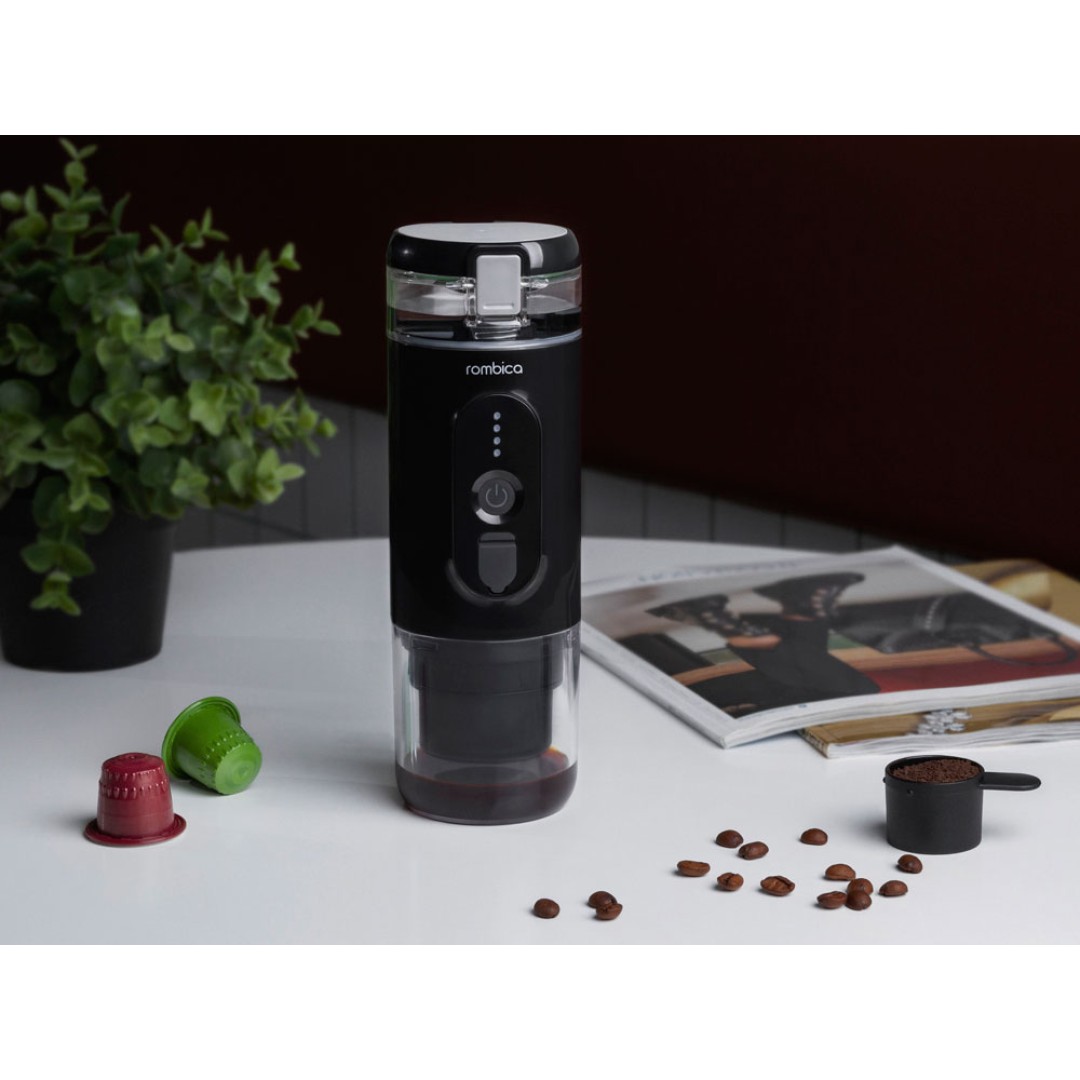 Портативная кофемашина Rombica Barista 2 Black с логотипом Rombica