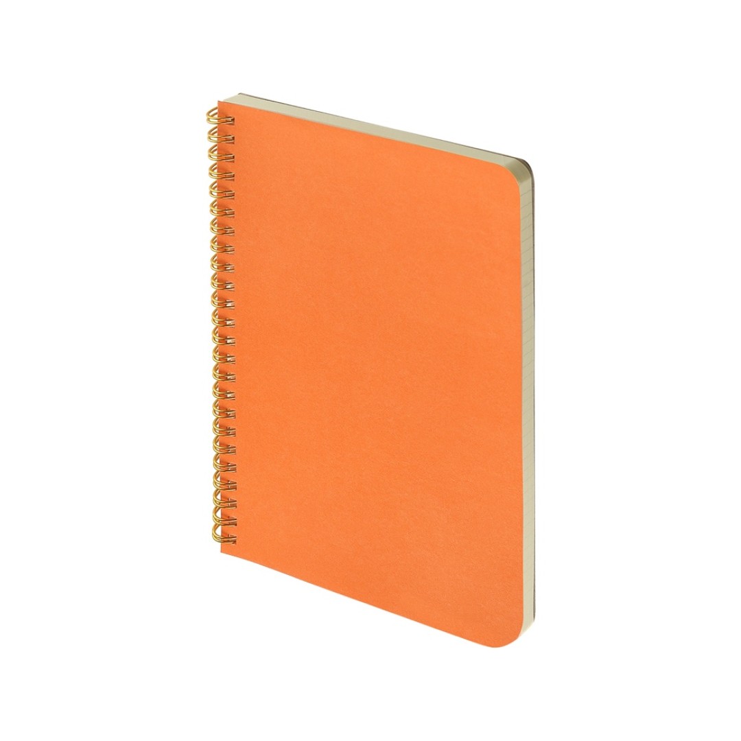 Бизнес тетрадь на гребне А5 "Pragmatic", 60 листов в клетку, оранжевый