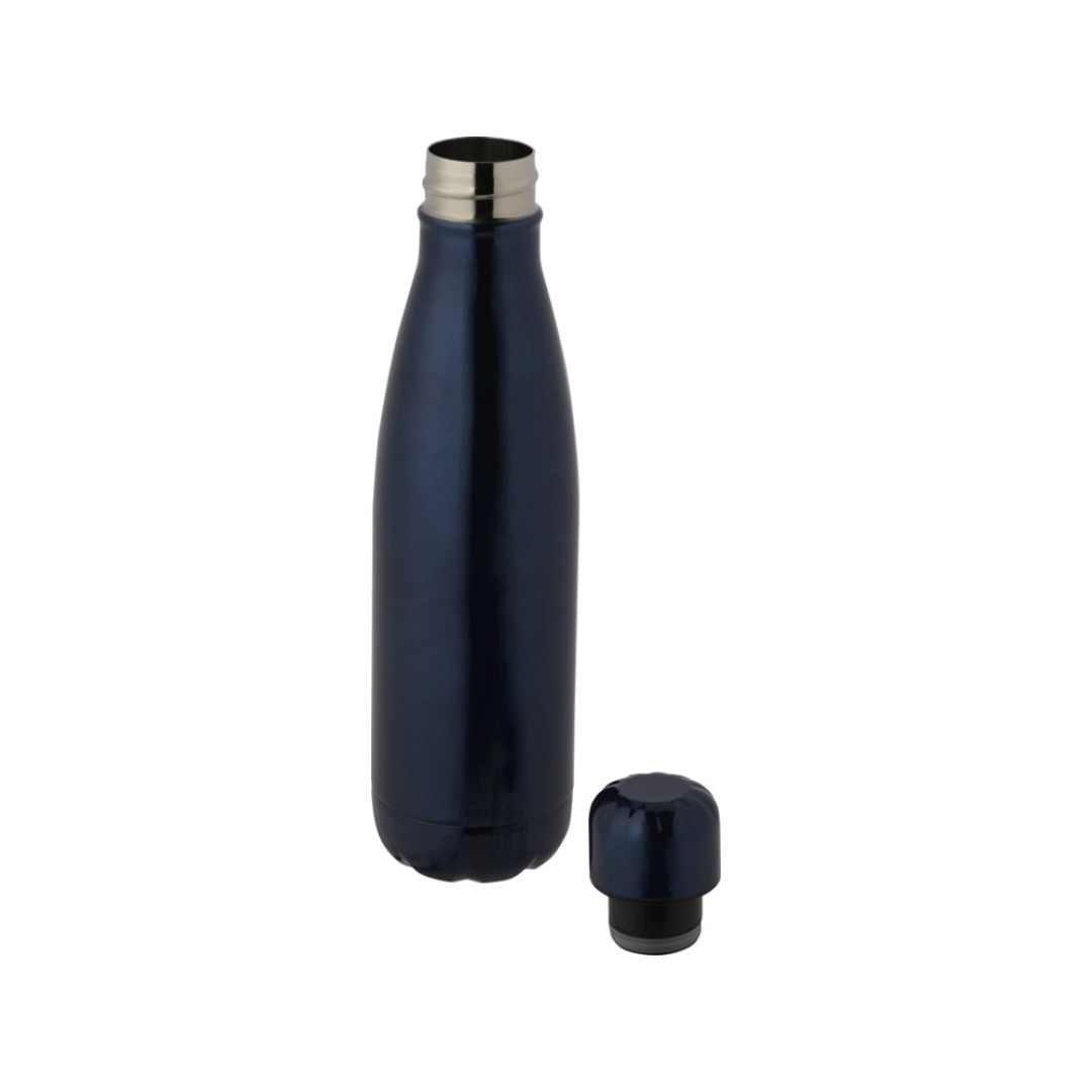 Бутылка Cove из переработанной нержавеющей стали, с вакуумной изоляцией, 500мл - Темно - синий