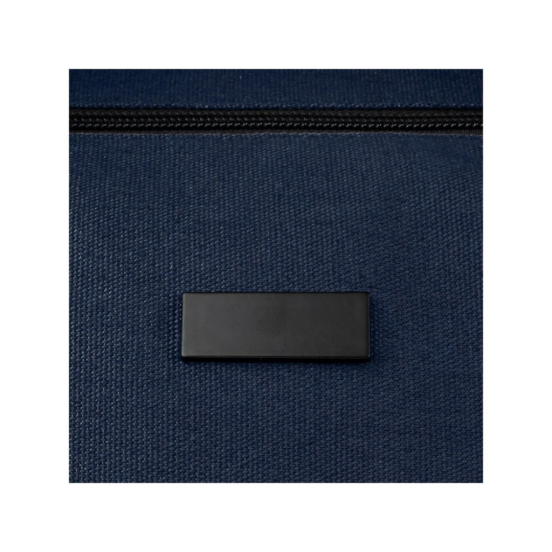 Спортивная сумка Joey из брезента, переработанного по стандарту GRS, объемом 25 л, темно-синий