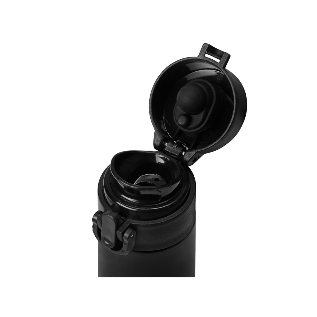 Вакуумная герметичная термокружка «Inter», черный, нерж. сталь (Р)