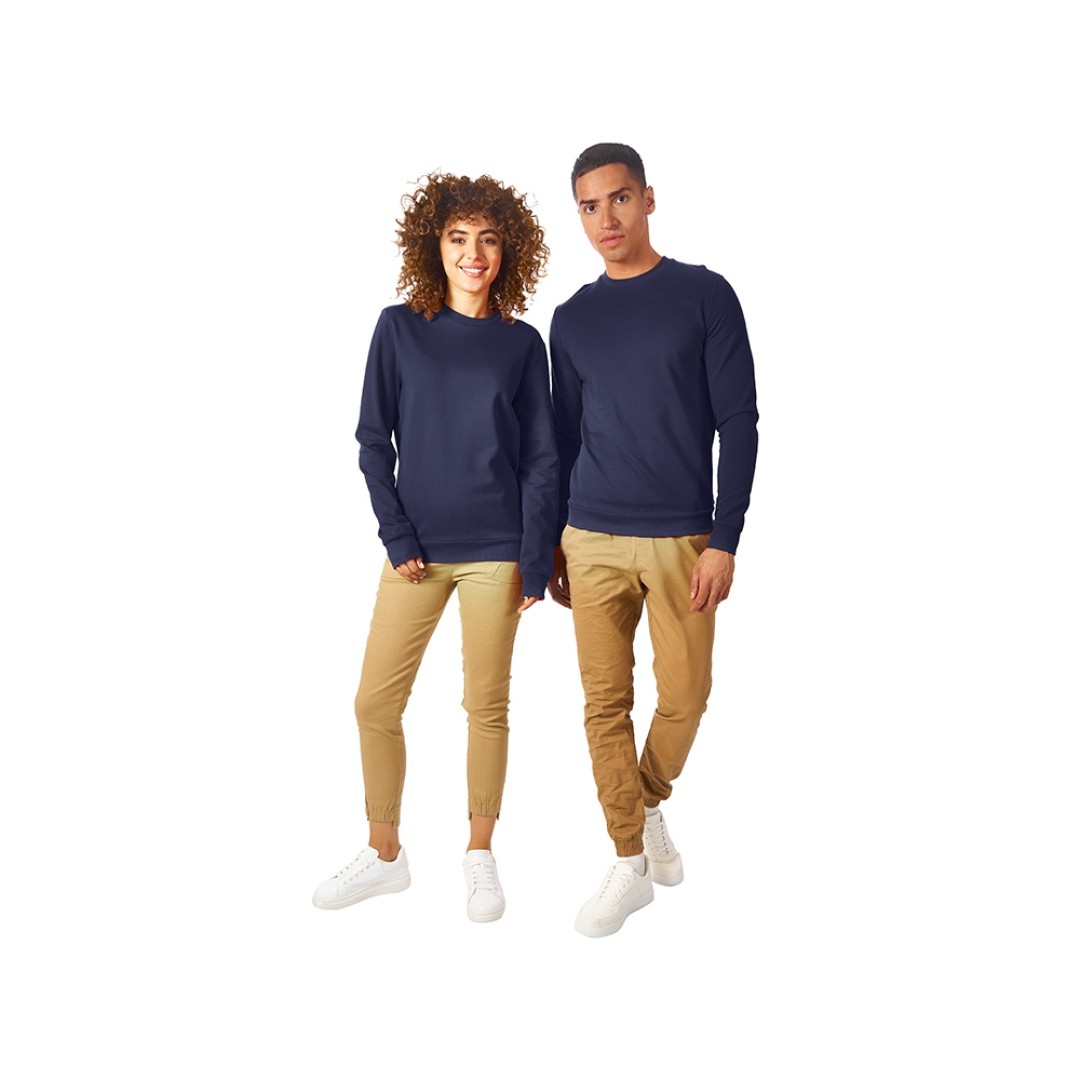 Свитшот "Motion" унисекс с начесом, нэви