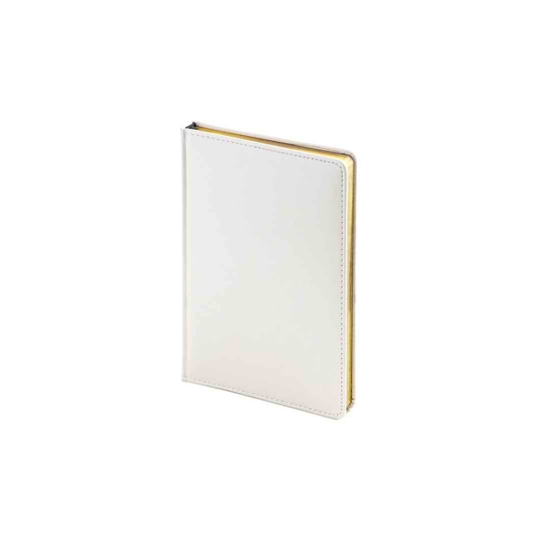 Ежедневник недатированный А5 "Sidney Nebraska", белый (золотой обрез)