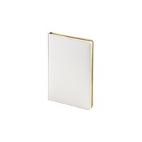 Ежедневник недатированный А5 "Sidney Nebraska", белый (золотой обрез)