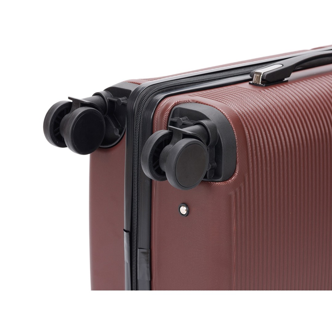Чемодан TORBER Onego, бордовый, ABS-пластик, 59,5 х 39,5 х 24 см, 46 л