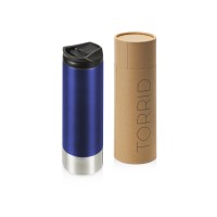 Герметичная термокружка c двойными стенками и медным слоем "Torrid", 470 мл, темно-синий