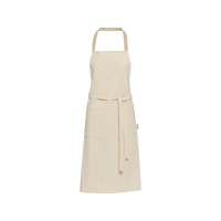 Nia фартук из переработанного хлопка плотностью 200 г/м2 - бежевый овсяный