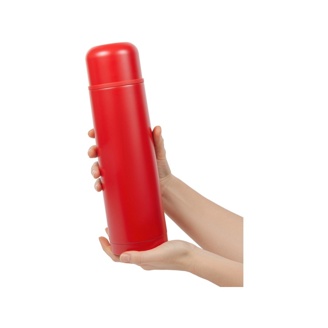 Термос Relaxika 101 (1 литр), красный (без лого)