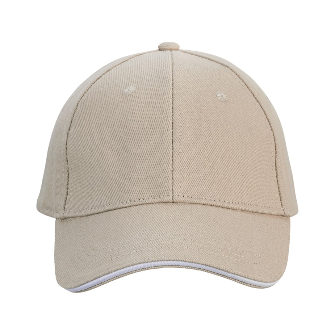 Бейсболка «Cancun», песочный/белый (Р)
