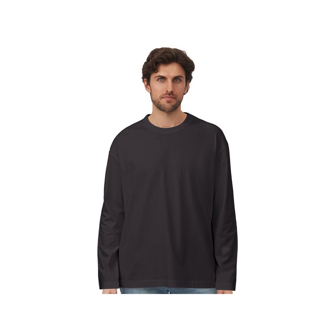 Лонгслив оверсайз «Berlin» унисекс, темно-серый