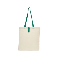 Складная эко-сумка Nevada из хлопка плотностью 100 г/м2, зеленый