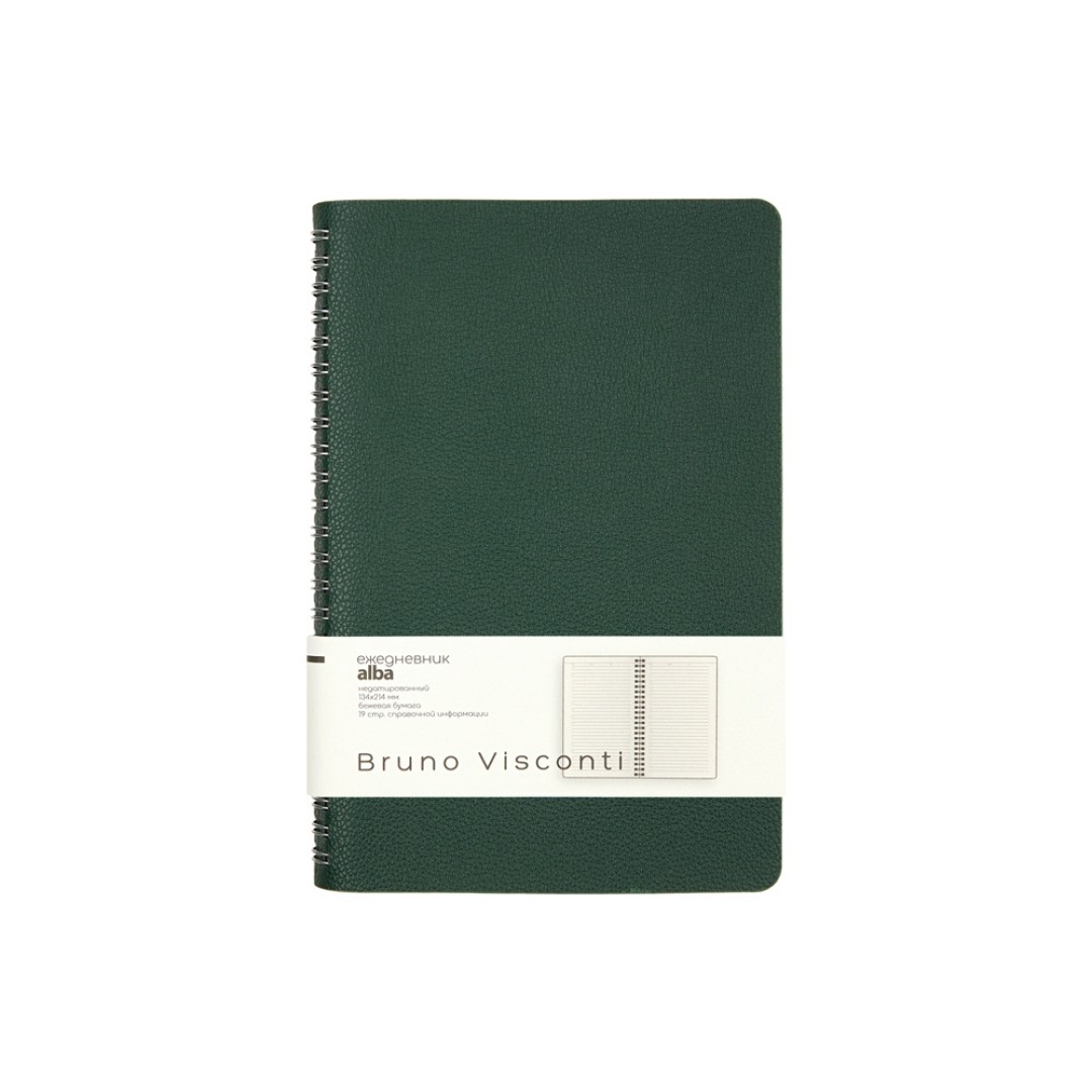 Ежедневник недатированный А5 "Alba", зеленый
