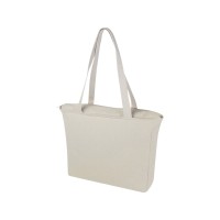 Weekender эко-сумка из переработанного материала Aware™ плотностью 500 г/м2 - Бежевый