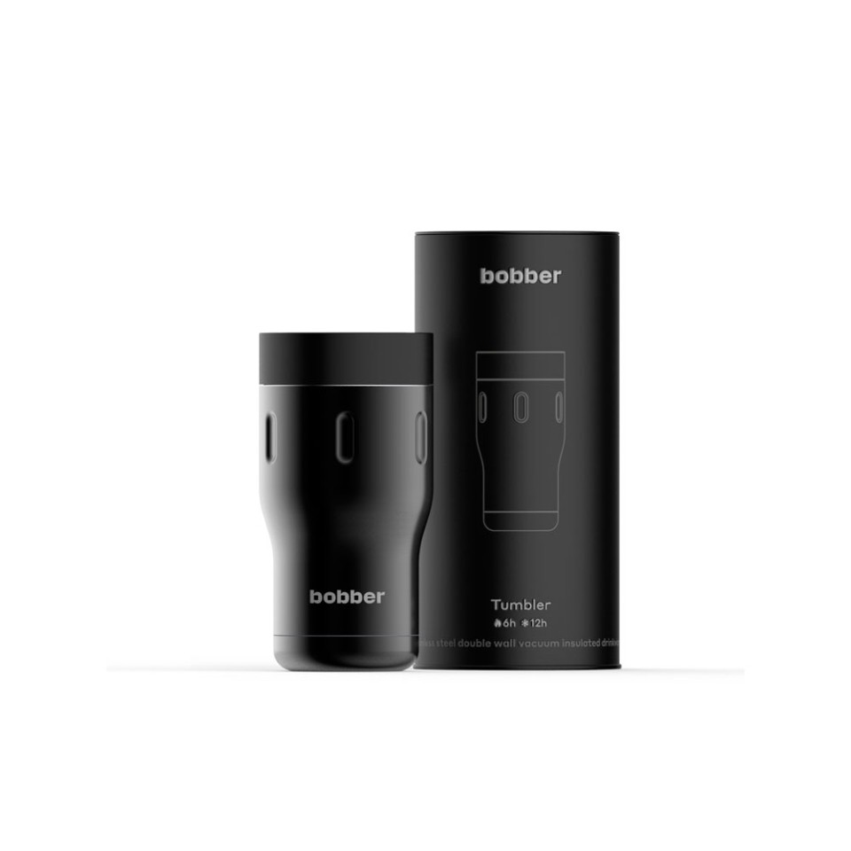 Термос питьевой, вакуумный, бытовой, тм "bobber". Объем 0,35 литра. Артикул Tumbler-350 Black Coffee
