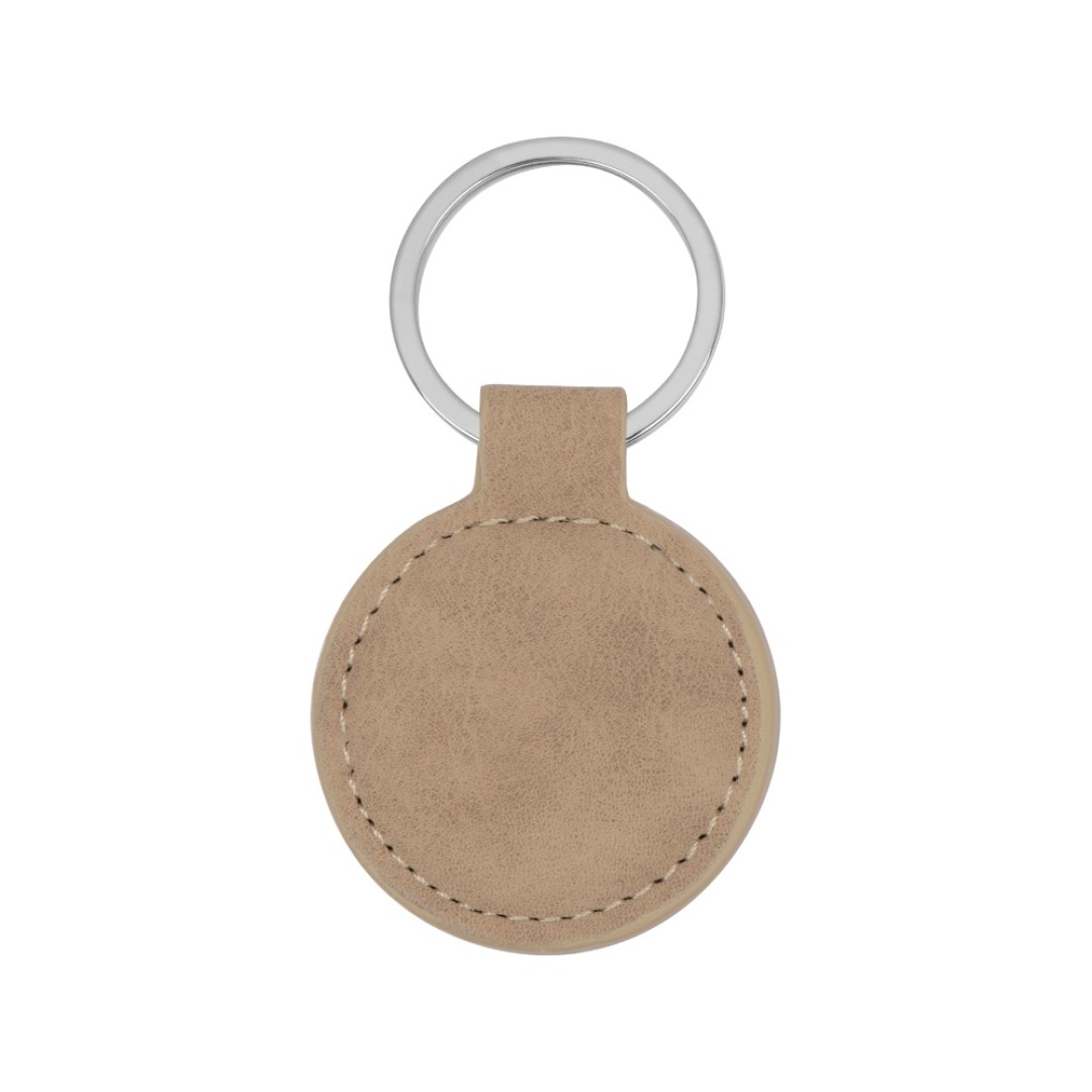 Брелок "Alen" круглый, бежевый