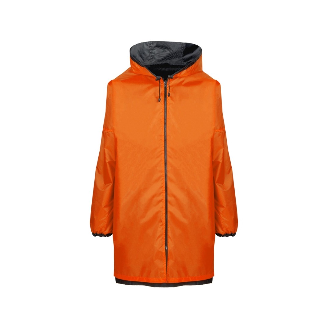 Дождевик «Bi-color» унисекс, оранжевый/черный