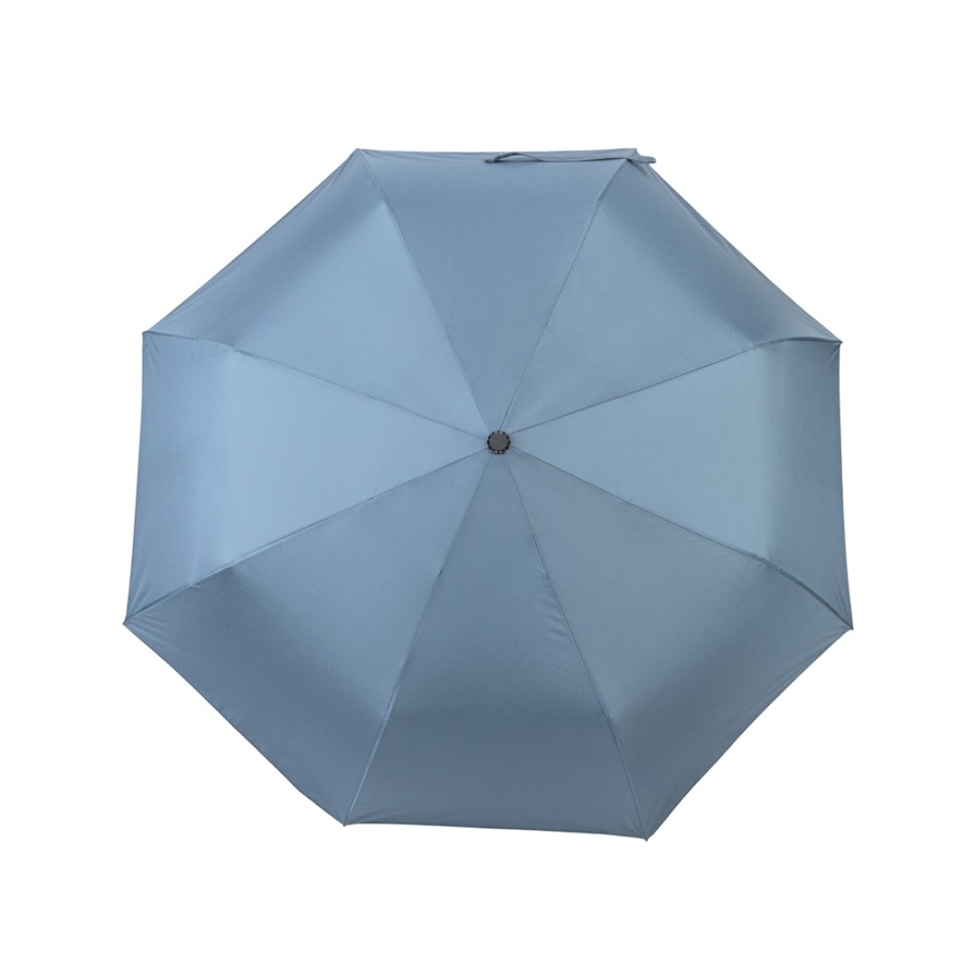 Зонт-полуавтомат Roof с куполом из переработанного пластика, антрацит 2165C