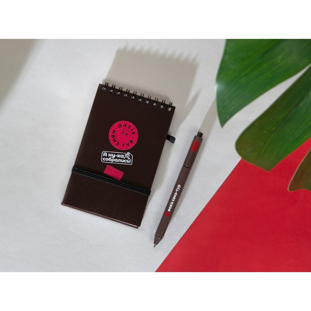 Блокнот B7 «Kaffi», темный кофе