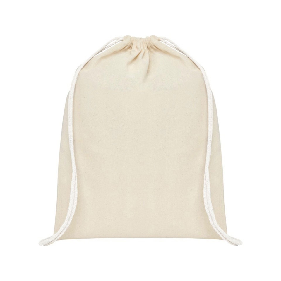 Рюкзак со шнурком Tenes из хлопка плотностью 140 г/м2, natural