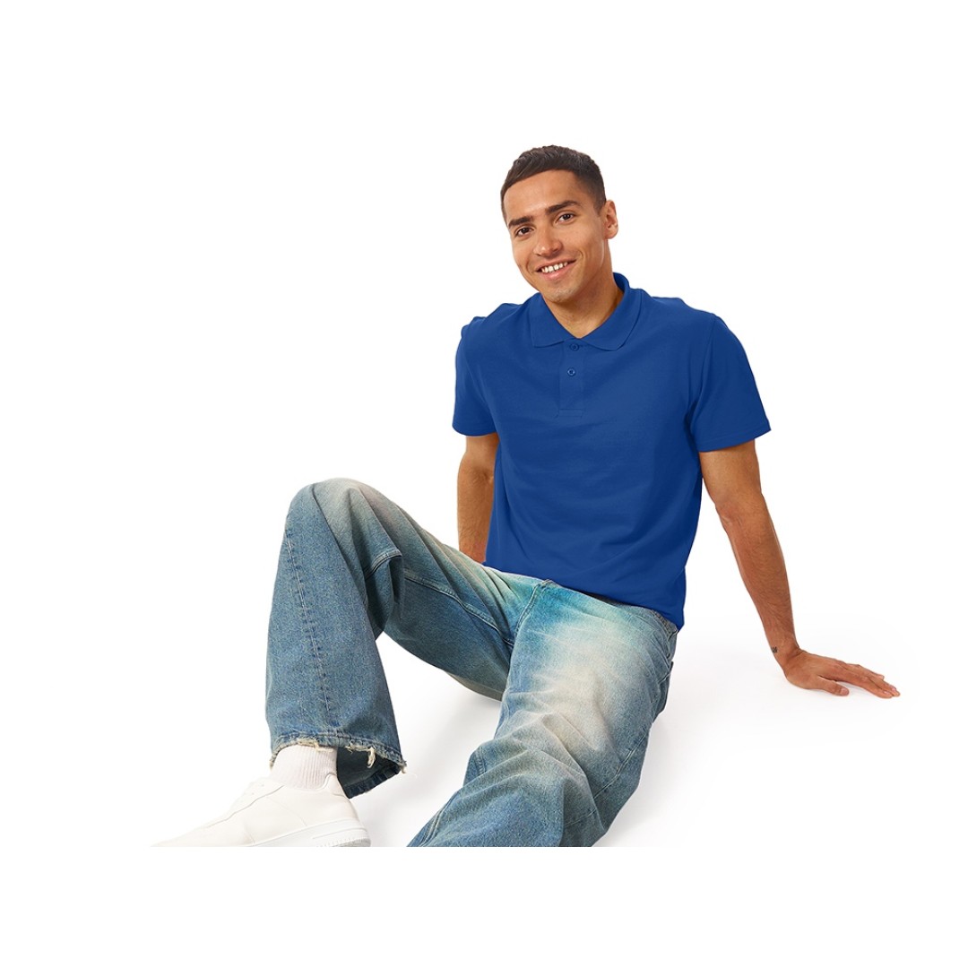 Рубашка поло "First" мужская, кл. синий