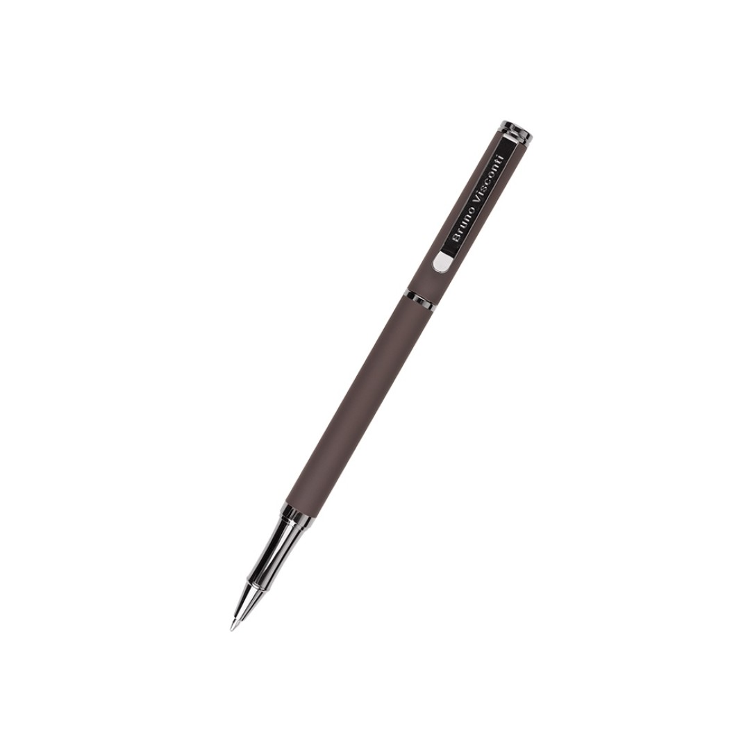 Ручка металлическая шариковая "Venezia Pragmatico" софт-тач, коричневый