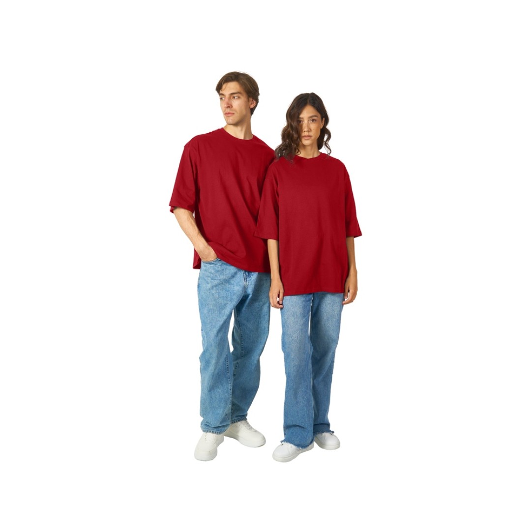 Футболка Berlin к/р оверсайз, 100% хлопок, 180гр, красный