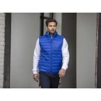 Мужской утепленный жилет Pallas  из переработанных материалов по стандарту GRS - Темно - синий