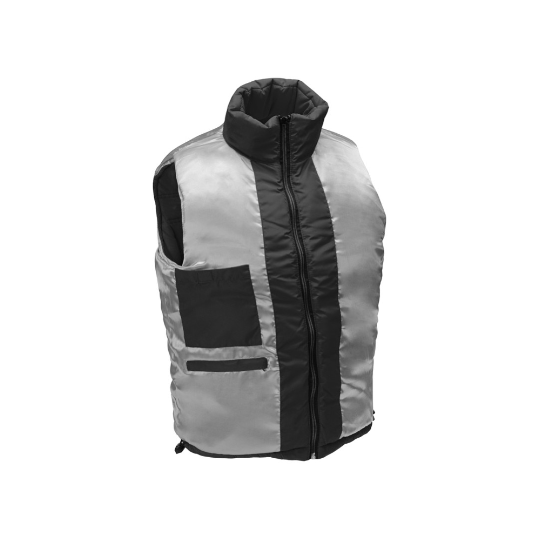 Жилет "Vigour" женский, черный/стальной